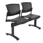 🪑 Silla de Espera Butterfly 2 asientos Negra – Diseño Moderno y Espacios Eficientes - Imagen 2