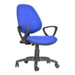 💼 Silla Rudy Ejecutiva Azul con Brazos – Confort y Funcionalidad en tu Oficina