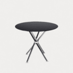 ⚫ Mesa Nodos Vidrio Negro Marmoleado – Diseño Moderno y Resistente