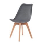 Silla Ghost Decorativa Gris Oscuro – Elegancia y Comodidad - Imagen 5