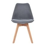 Silla Ghost Decorativa Gris Oscuro – Elegancia y Comodidad - Imagen 6