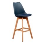 Silla Ema Tapiz Bar Azul – Elegancia y confort para barras y cocinas