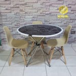 JUEGO DE COMEDOR AURORA BEIGE III - GrupoKava
