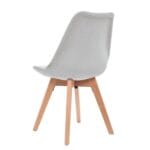 Silla Ghost Decorativa Gris Claro – Elegancia y Comodidad - Imagen 6