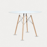 Mesa Eames Round Blanca 100 cm – Estilo y Funcionalidad