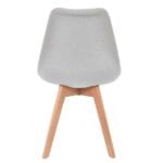 Silla Ghost Decorativa Gris Claro – Elegancia y Comodidad - Imagen 5