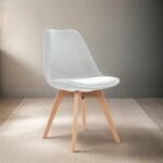 Silla Ghost Decorativa Gris Claro – Elegancia y Comodidad