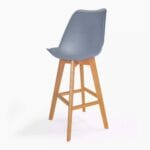Silla Ema Tapiz Bar Gris – Elegancia y confort para barras y cocinas - Imagen 2