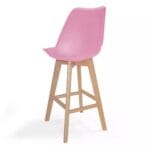 Silla Ema Tapiz Bar Rosa – Elegancia y confort para barras y cocinas - Imagen 2