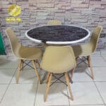 JUEGO DE COMEDOR AURORA BEIGE IV - GrupoKava