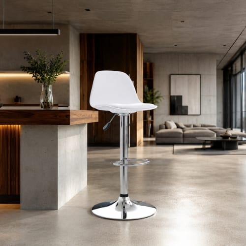 silla de bar boat blanca