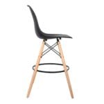 Silla de Bar Eames Negra – Diseño icónico y funcional - Imagen 4