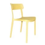 🪑 Silla Turkia Decorativa Amarilla – Diseño práctico y resistente