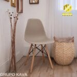 Silla Eames Nordica Beige Decorativa Moderna - Imagen 2