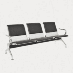 SILLA DE ESPERA 3 ASIENTOS TAPIZADO PARCIAL