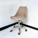🪑 Silla Ema Tulip Giratoria Beige: Estilo, Confort y Funcionalidad para Oficinas Modernas - Imagen 3