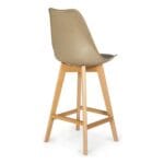 Silla Ema Tapiz Bar Beige – Elegancia y confort para barras y cocinas - Imagen 4