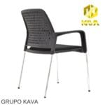 🪑 Silla Pinko Fija Negra Interlocutora – Diseño Contemporáneo y Funcional - Imagen 4