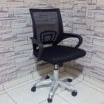 Silla Atlantis Ejecutiva Cromada Negra - Estilo Moderno