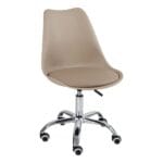 🪑 Silla Ema Tulip Giratoria Beige: Estilo, Confort y Funcionalidad para Oficinas Modernas - Imagen 4