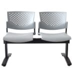 🪑 Silla de Espera Butterfly 2 asientos Gris – Diseño Moderno y Espacios Eficientes - Imagen 2
