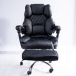 silla brot presidencial cromada ejecutiva reclinable con reposapiés