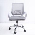 silla atlantis ejecutiva gris cromada