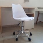 Silla Ema Tulip Giratoria Blanca – Diseño moderno y confort ejecutivo - Imagen 3