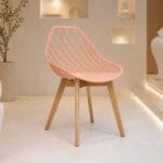 silla turia decorativa rosa salmon