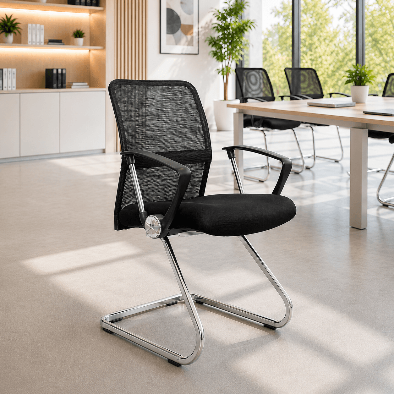 🪑 Silla Dubai Trineo Fija – Comodidad Ejecutiva con Estilo Moderno