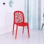 Silla Burbuja Decorativa Roja – Estilo y Confort