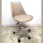 🪑 Silla Ema Tulip Giratoria Beige: Estilo, Confort y Funcionalidad para Oficinas Modernas - Imagen 6