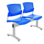 Silla de Espera Butterfly 2 asientos Azul – Diseño Moderno y Espacios Eficientes - Imagen 2