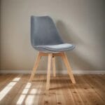 Silla Ghost Decorativa Gris Oscuro – Elegancia y Comodidad