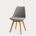 Silla Ema Tulip Gris – Diseño Nórdico y Ergonómico
