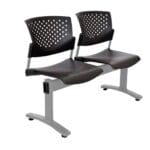 🪑 Silla de Espera Butterfly 2 asientos Negra – Diseño Moderno y Espacios Eficientes