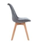 Silla Ghost Decorativa Gris Oscuro – Elegancia y Comodidad - Imagen 3