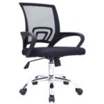 Silla Atlantis Ejecutiva Cromada Negra - Estilo Moderno - Imagen 2