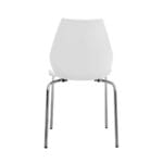 Silla Brenda Decorativa Blanca – Diseño moderno y resistente - Imagen 3
