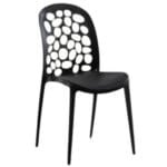 Silla Burbuja Decorativa Negra – Estilo y Confort - Imagen 2