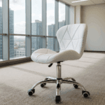 🦋 Silla Mariposa Giratoria Blanca – Compacta y Cómoda - Imagen 2