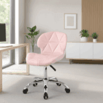SILLA MARIPOSA ROSA GIRATORIA RODANTE - Imagen 2