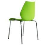 Silla Brenda Decorativa Verde – Diseño moderno y resistente - Imagen 3
