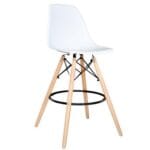 Silla de Bar Eames Blanca – Diseño icónico y funcional