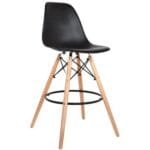 Silla de Bar Eames Negra – Diseño icónico y funcional