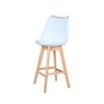 Silla Ema Tapiz Bar Blanca – Elegancia y confort para barras y cocinas - Imagen 4
