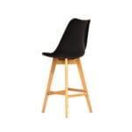 Silla Ema Tapiz Bar Negra – Elegancia y confort para barras y cocinas - Imagen 5