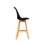 Silla Ema Tapiz Bar Negra – Elegancia y confort para barras y cocinas - Imagen 3