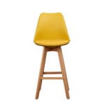 Silla Ema Tapiz Bar Amarilla – Elegancia y confort para barras y cocinas - Imagen 3
