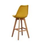Silla Ema Tapiz Bar Amarilla – Elegancia y confort para barras y cocinas - Imagen 4